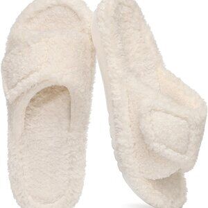 Women's Fuzzy Orthopedic Slippers Faux Fur Memory Foam Comfortable House Shoes